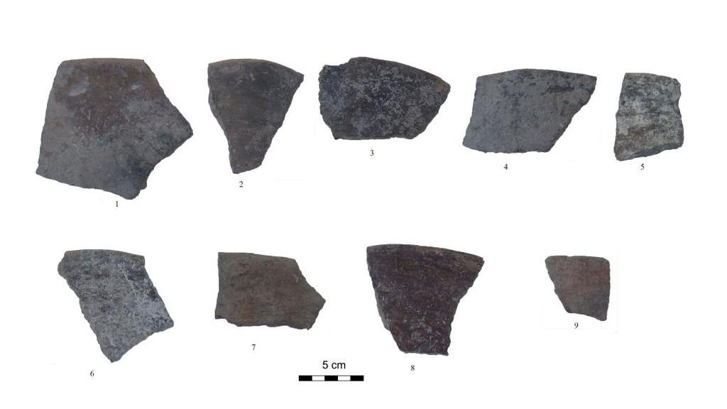 Uşak İli nde Bulunan Neolitik ve Kalkolitik Bir Yerleşim: Altıntaş Höyük katkıya rastlanmaz 11. Altıntaş Höyük kahverengi astarlı mallarında da bitki katkısı görülmemektedir.