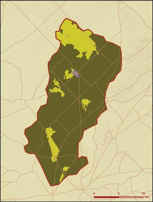 Sarayönü önemli doða alaný topografya haritasý Sarayönü önemli doða alaný bitki