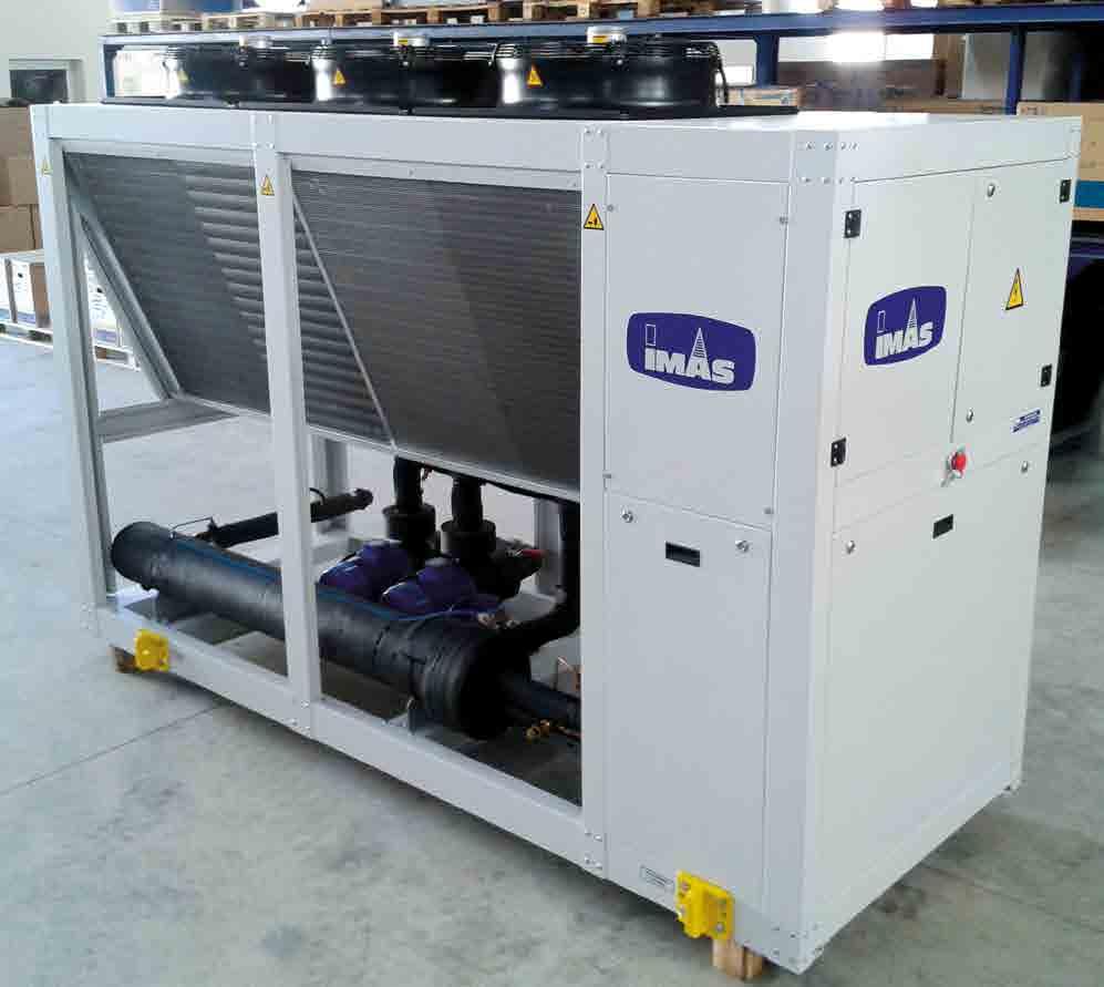 Hava lı Su Grupları 40-205 kw Hermetik scroll kompresör, aksiyel fan ve shell&tube tipi ısı değiştiricili hava soğutmalı kondenserli su soğutma grupları.