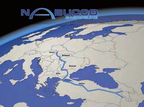 GÜNCEL ACTUAL Nabucco Projesi nde Dev Adım Huge Step Forward in the Nabucco Project Hazar ve Ortadoğu doğalgazını Türkiye üzerinden Avrupa ya taşıyacak olan Nabucco Doğalgaz Boru Hattı Projesi yle
