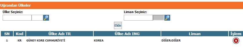 sembolüne tıklanarak açılan ekrana eşya tanımı, brüt kg gibi bilgilerin girilmesi gerekir.