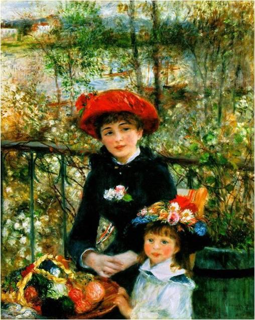 Resim Sanatında Rengin Tarihsel Süreçte İncelenmesi Şekil 9. Pierre Auguste Renoir, "Terasta",1881, 100.