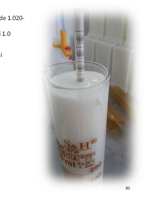 79 Süt için öngörülen laktodansimetrelerde 1.020-1.