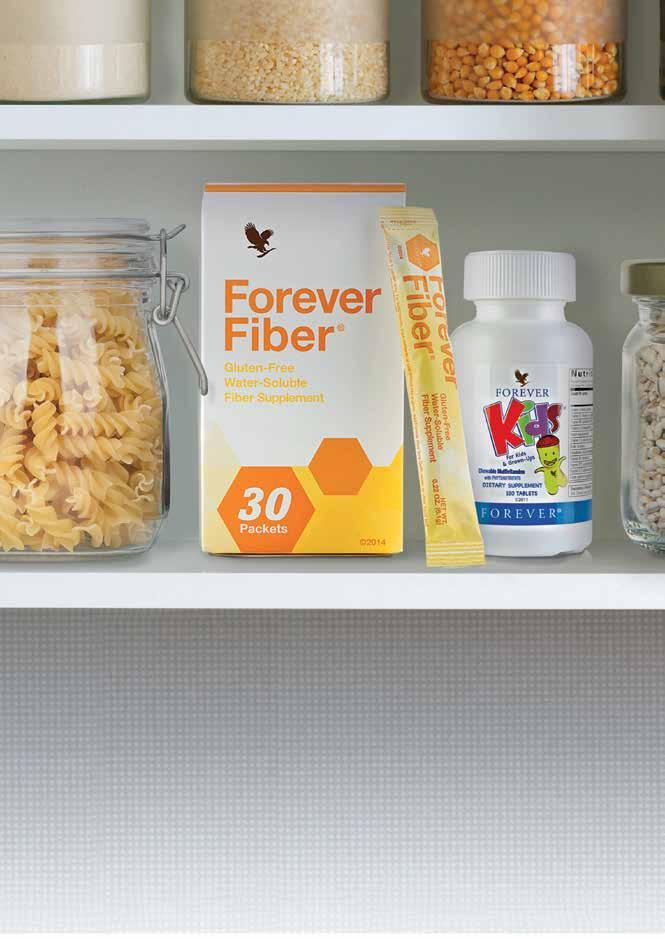 464 354 Forever Fiber Aynı zamanda bir probiyotik olan fruktooligosakkarid (FOS) da dahil olmak üzere 4 çeşit lif içeren pratik kullanımlı paketlerimiz ile beslenmenize kolayca fazladan lif ekleyin.