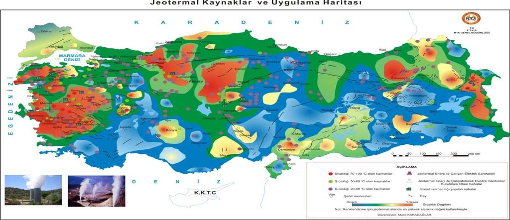 JEOTERMAL ENERJİ POTANSİYELİ Türkiye 31.500 MWt kapasite ile jeotermal potansiyeli açısından Avrupa da 1. dünyada 7. sırada yer almaktadır. % 77.9 bölümünde potansiyel Batı Anadolu da yer almaktadır.