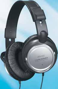 ATH910PRO Kapalı izole kulaklık, 40 Ω T SERİSİ YARI PROFESYONEL KULAKLIK headphones ATH910PRO 97 Bu dinamik kulaklılar, rahat dinleme için 40 mm lik patentli sürücüler ile A-T nin yenlikçi kendinden