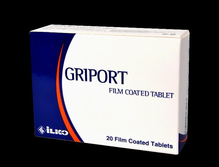 FLETËUDHËZIM: INFORMACIONE PËR PËRDORUESIN GRIPORT 650mg+60mg+4mg tableta të veshura me film Paracetamol,Pseudoephedrine HCl,Klorfeneramine maleat Për aplikim nga goja.
