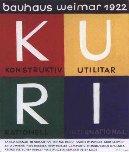 Şekil 4. KURI grubunun Peter Keller tarafından hazırlanmış olan logosu (Bajkay, 2010b, s. 191).