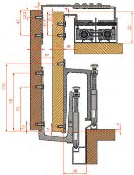 external top right mechanism Ayarlı dış üst sol mekanizma Adjustable external top left mechanism