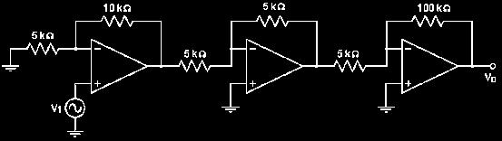 Va Vb NON - INVERTING INVERTING INVERTING Calculate the input voltage if the final output, V O is 10.08 V. Finally: Va = (1 + 10/5) V 1 0.