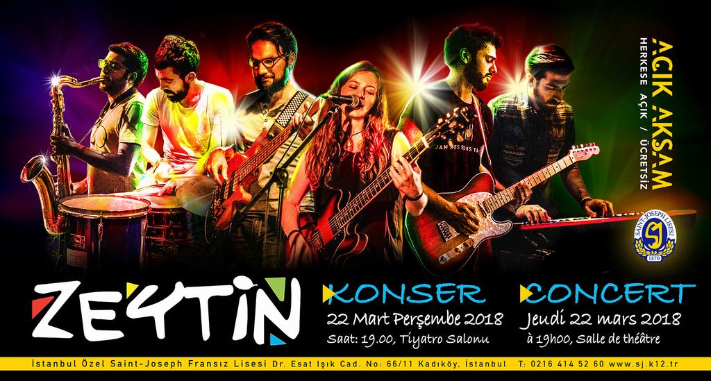 MUSIQUE MÜZiK Concert : Zeytin Konser: Zeytin İstanbul Kırmızısı / Rouge d Istanbul. Les membres du groupe ont également figuré dans le film en tant que musiciens de rue.