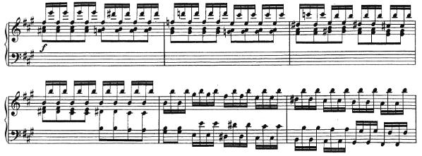 de, No:1/I sonat bölümünde gözlenebilir. La Majör tonalitesindeki bölümün 31.