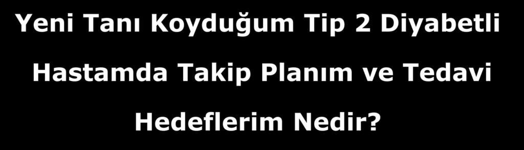 Yeni Tanı Koyduğum Tip 2 Diyabetli