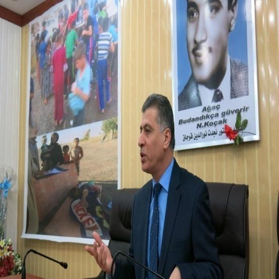 sorumlusu, UNICEF Örgütünün Irak sorumlusu, Göç ve Göçmenler Dairesi Müdürü ve Kerkük İnsan Hakları Merkezi Müdürü katıldı. Toplantıda göçmenler dosyası ele alındı.