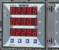 Voltmetreler EVM Serisi EVM3 0 VAC/DC (EVM3/ için) Trafolu ölçme aralığı 0 kv (EVM3/ için) 0, ölçüm sınıfı (EVM3/ için) IP (EVM3/ için) True RMS ölçüm Çift izolasyon ( ), Ölçme kategorisi III 0 0