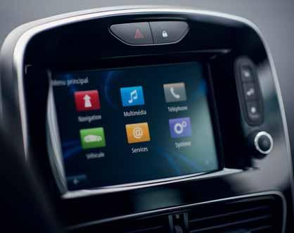 Pratik ve teknolojik yolculuklar Renault Clio, ihtiyaçlarınıza göre düzenlenmiş eksiksiz multimedya sistemi sunuyor.