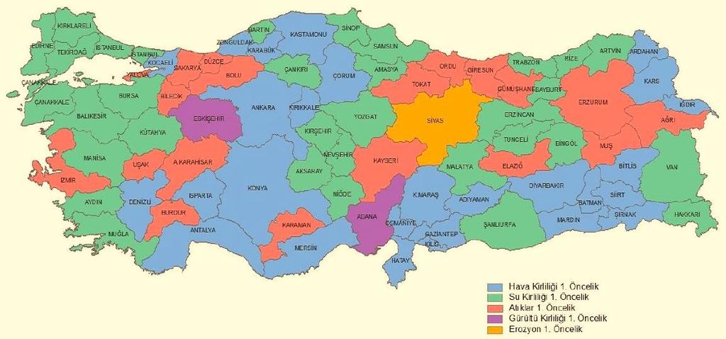 Güneydoğu Anadolu Bölgesi nin Hava Kalite Analizi (Mayıs 2016-2017) plana çıkmaktadır. Çanakkale de termik santraller birincil hava kirliliği kaynakları olmuştur.