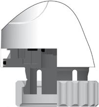 Çalışma aralığı EMO TM aktüatöre M3x1,5 bağlantı ile tüm IMI TA/IMI Heimeier vanalarına ve zemin ısıtma manifoldlarına uyacak şekilde tasarlanmıştır.