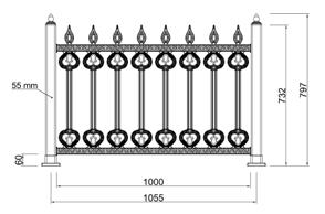 Plastic Wrought Iron Fence Advantages Dekoratif Görünüm Decorative Look Zengin Model Çeşitliliği A Wide Array of Models Boya, Bakım Gerektirmez No Paint or Maintenance Required Kolay