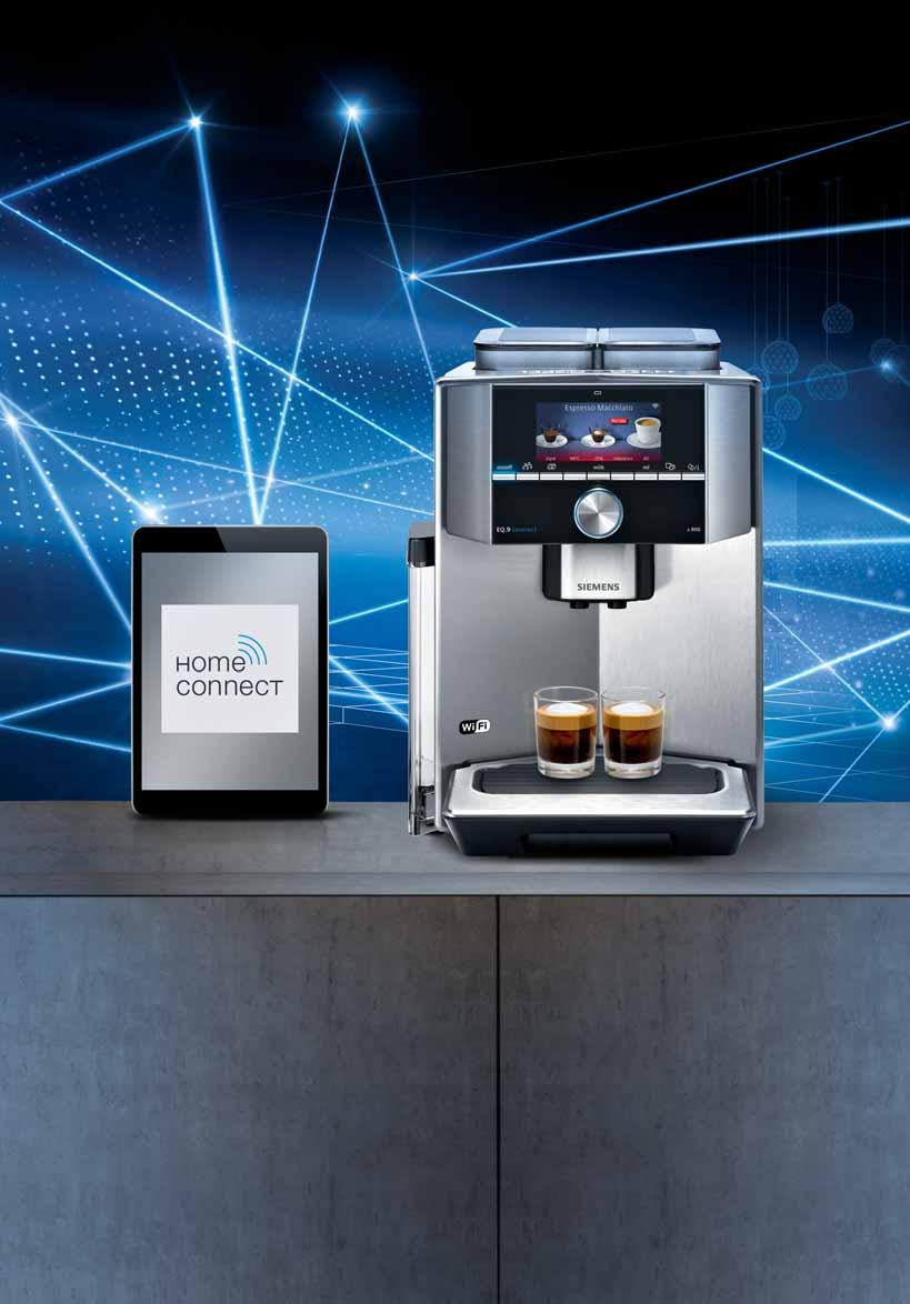 Evde profesyonel kahve deneyimi arayanlara. EQ.9 Home Connect Tam Otomatik Kahve Makinesi TI 909701 HC 7.