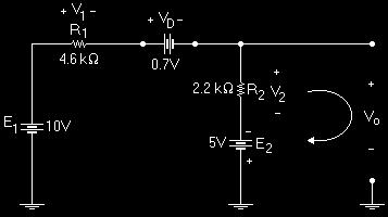 Şekil 2.29 ve olarak bulunur. Eksi işareti, Vo'ın Şekil 2.23 dekinin tersi bir polariteye sahip olduğunu gösterir. Örnek 2.