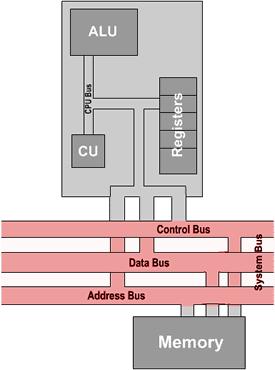 Sistem Bus yapısı Kontrol Bus: Kontrolle ilgili sinyalleri taşır.