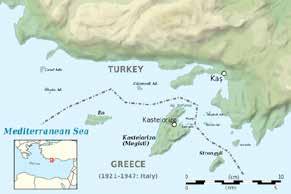 8 Kaş ilçesine 5, en yakın olduğu Türkiye kıyısına ise sadece 2 km uzakta bulunan bu küçük ada, Yunanistan tarafından Türkiye nin Akdeniz e açılmasında en büyük engel olarak ortaya konacaktır.