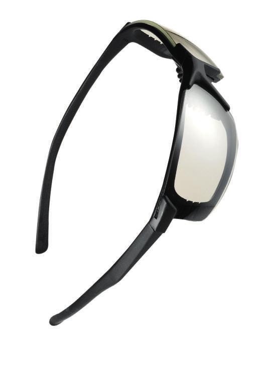 1-2003 STANAG 2920/4296 New Sporting wrap-around design glasses Straight temples, no adjustments necessary High impact polycarbonate for maximum