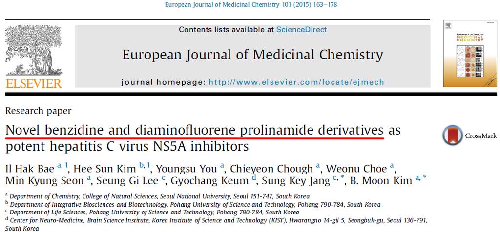 Yeni Tedavi Yaklaşımları Yeni tanımlanan bir seri yüksek potent HCV NS5A inhibitörü Bu grup ilaçların ana çatısı prolinamid deriveleri olan benzidin ve diaminoflören dir Bu ilaçların etkinliğini