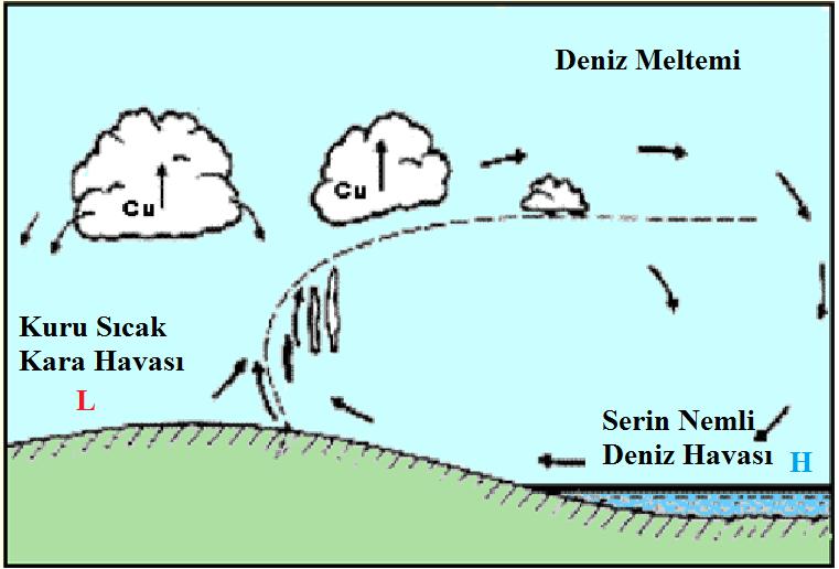 Soaring için uygun alanlar Deniz