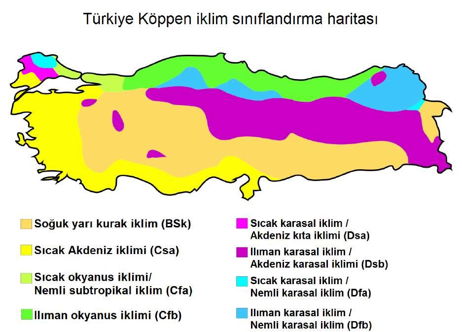 Doğu Anadolu'da ve Güneydoğu Anadolu'da Kasım'dan Nisan sonuna kadar kar altında kalan uzun ve sert bir kış yaşanır. Kışın ortalama sıcaklık -13 C ve yaz aylarında 17 C'dir.