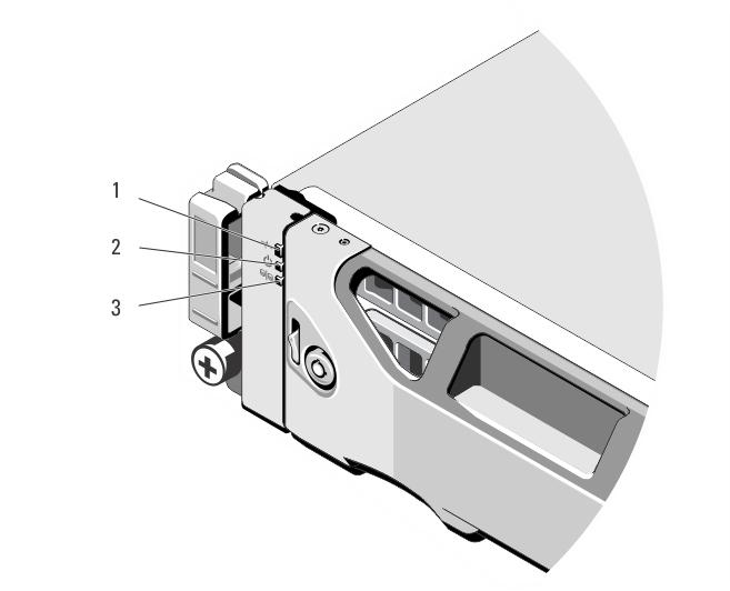 Ön Panel Özellikleri ve Göstergeleri Öğe Gösterge, Düğme veya Konektör Açıklama 1 Kasa durum LED'i Kasa