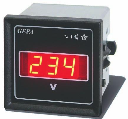 gösterimi 3-digit LED ekran MV-96/3F Trifaze