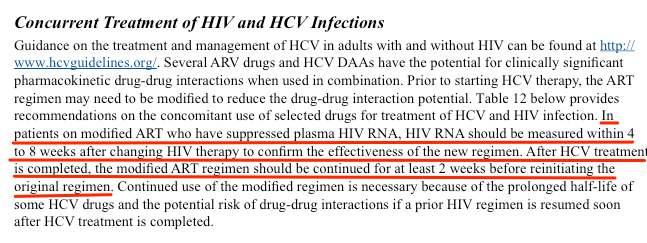HIV tedavisi alan ve HCV tedavisi planlanan hastada ilaç etkileşi i olmayan bir ART rejimine geçil eli Modifiye ART aşla
