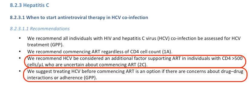 HCV içi acil tedavi pla la ıyorsa ve CD4>500