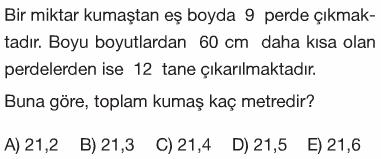 34.SORU (1990-ÖYS) 38.SORU (1992-ÖYS) 35.SORU (1990-ÖYS) 39.