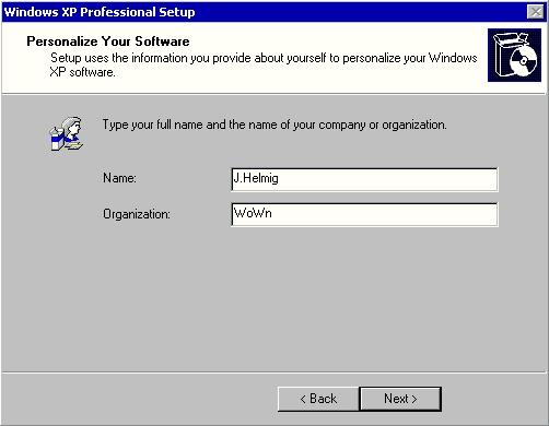25 haneli Product key'i girin (Windows XP