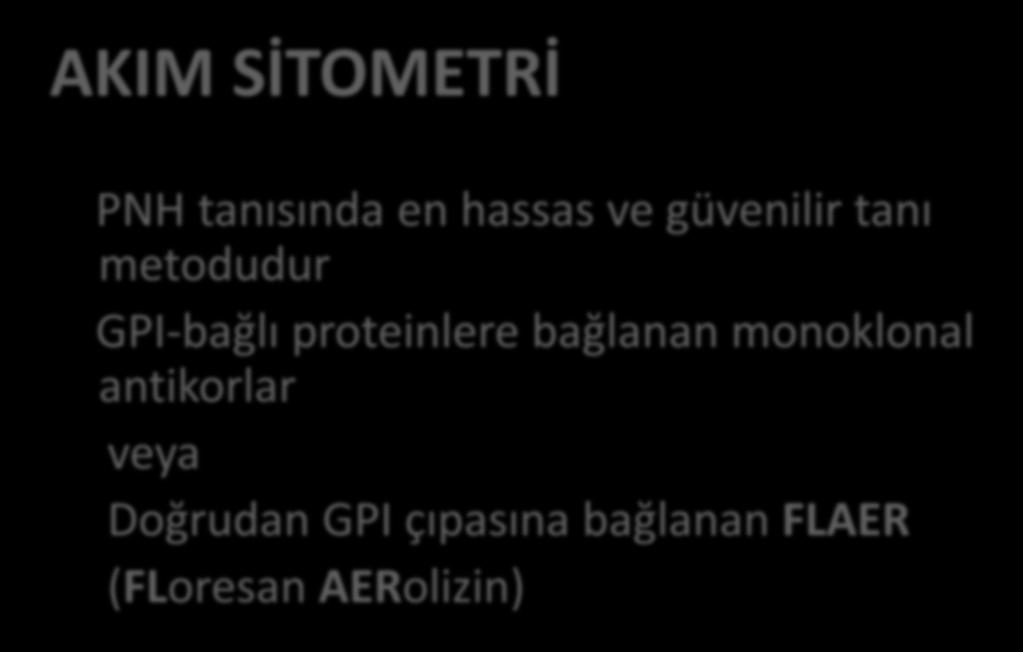 AERolizin) En az 2 farklı GPI-bağlı protein eksikliğinin 2 ayrı hücre serisinde