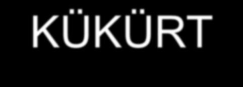 KÜKÜRT Toprakta Kükürt Organik + inorganik olarak bulunur Organik S miktarı > İnorganik S miktarı peat topraklarda % 100 Org S C a bağlı (amino asitler) Organik S fraksiyonu C a bağlı değil