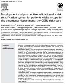 OESIL Risk Skor Colivicchi F, Ammirati F, Melina D, et al.