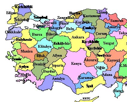 Eskişehir, Bursa, İstanbul,