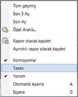 Kullanıcı El Kitabı Terminal Penceresi 2 Risk Analizi: Açık pozisyonların toplam bakiyeye oranının görülebildiği ekrandır. (Resim 5.3) Resim: 5.