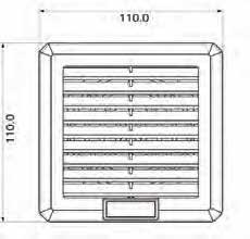 PTF SERİSİ KOLY MONTJLI FİLTRELİ FNLR 92 92 PNO KESİM ÖLÇÜSÜ 92x92mm (Klemens Bağlantılı)