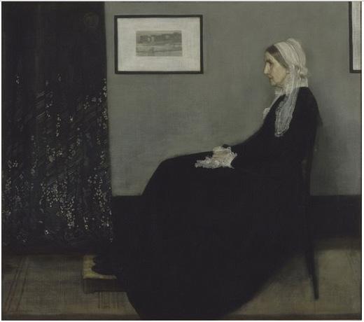 Resim 9. Gri ve siyah düzenleme no 1, Whistler, 1871, Orsay Müzesi. http://www.musee-orsay.fr/en/collections/works-in-focus/search/commentaire.html?