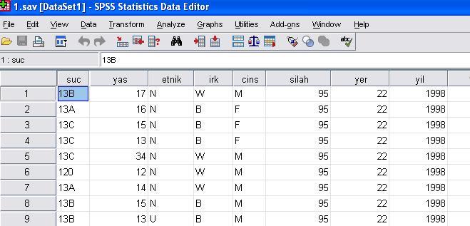 Aşağıdaki verilen iki tablo ile de çalışma ile elde edilen istatistiklerin bir özeti bulunmaktadır.