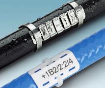 Özel yapısı etiketlerin birbirlerine dolanmasını önler. Daralan makaronlar kablo ve iletkenlerin sabit markalaması için idealdir.