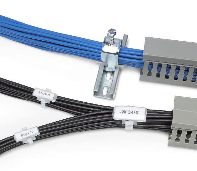 CABINET add-on Kablo gruplama ve kablo rotalama Geniş bir kablo kanalı
