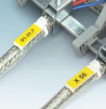 Kalıplanmış kablo bağlı iletken ve kablo etiketleri CABINET add-on Kablo gruplama ve kablo rotalama İç ortamlardaki iletken ve kablo gruplarının etiketlenmesi için polyamid iletken ve kablo etiketi