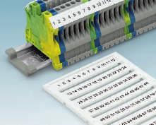 MARKALAMA sistemi Klemens etiketleme Derin etiket oluklu klemensleri etiketlemek için UniCard ve UniSheet
