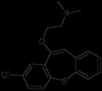 Zotepin 2-[(8-Klorodibenzo[b,f]tiepin-10-il)-oksi]-,-dimetiletanamin; 2-kloro-11-(2-dimetil-aminoetoksi)dibenzo[b,f]tiepin Akut ve kronik şizofrenide kullanılan atipik antipsikotiktir.